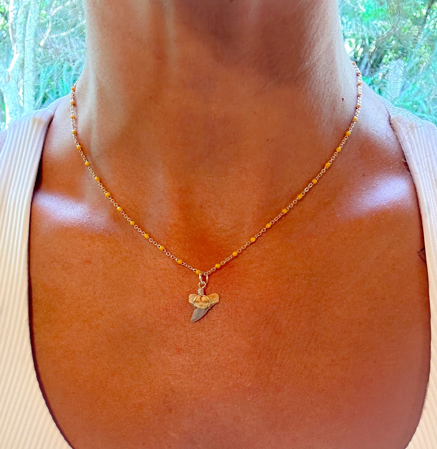 Iwi Necklace- Fossil mustard