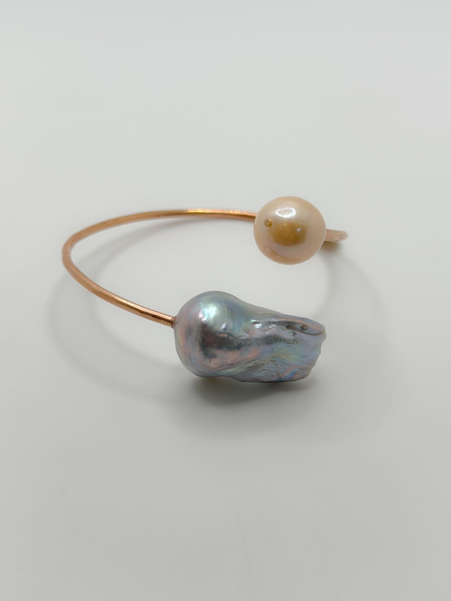 Lavendar Baroque & Peach Fresh Water Pearls