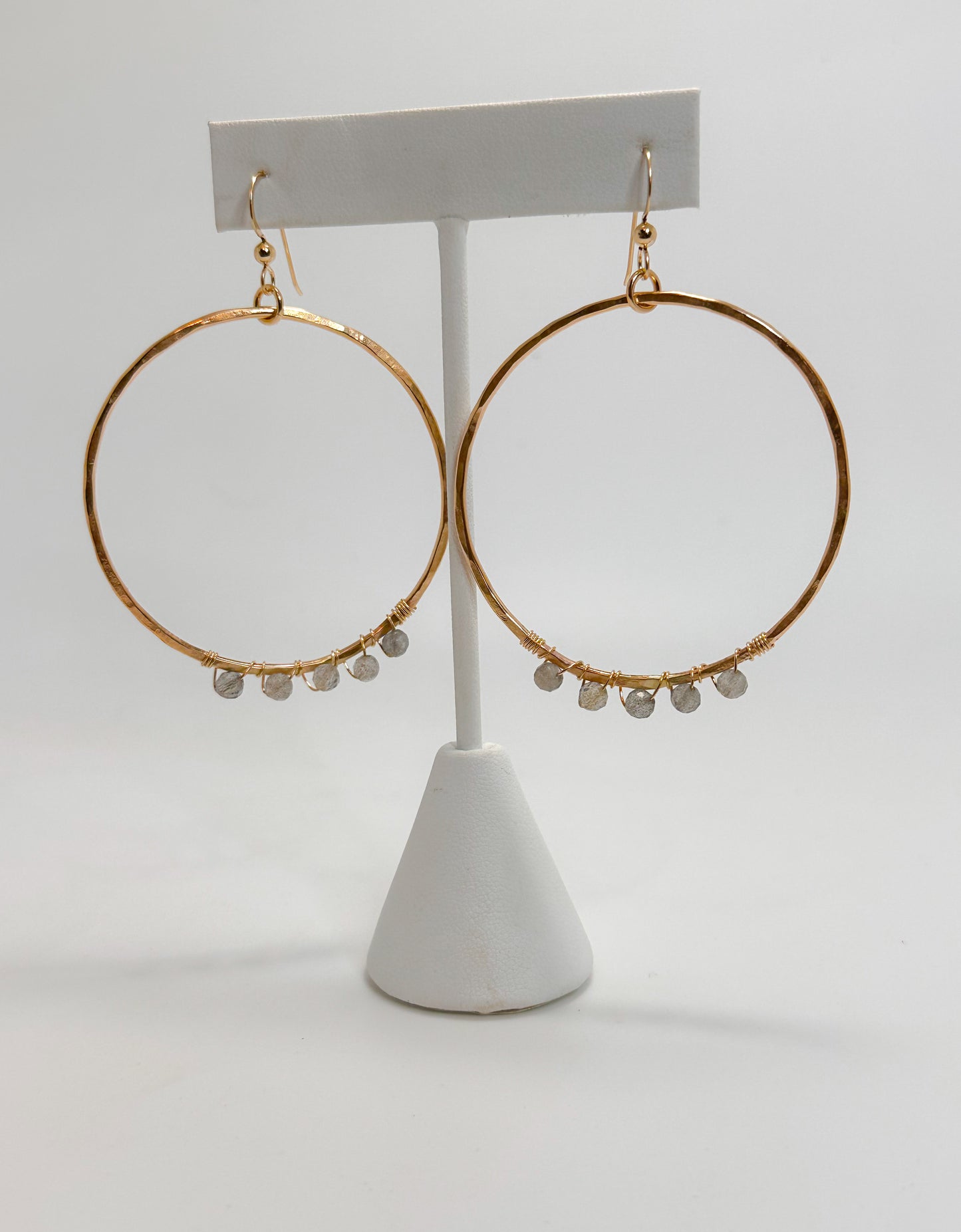 Labradorite Drizzle Hoop