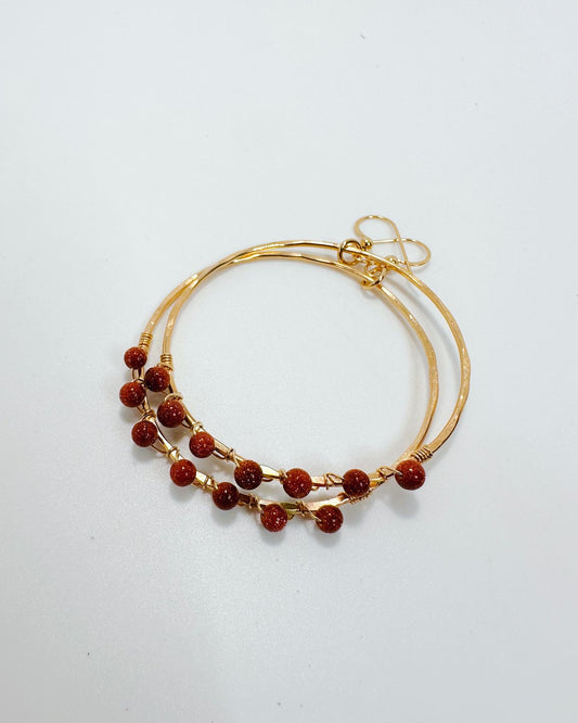 Goldstone Drizzle Hoop